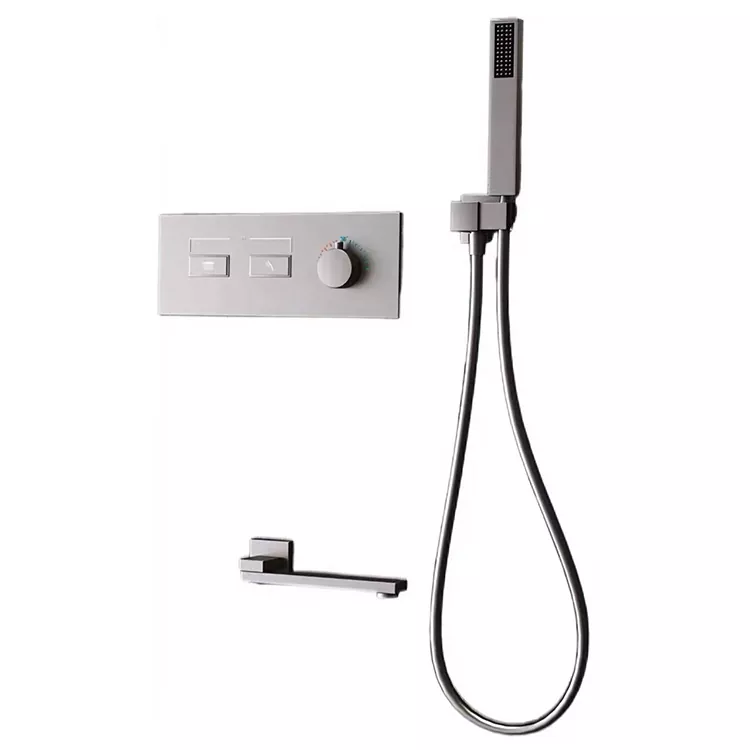 Kokë dushi Minimaliste Dark Gunmetal me dy dalje