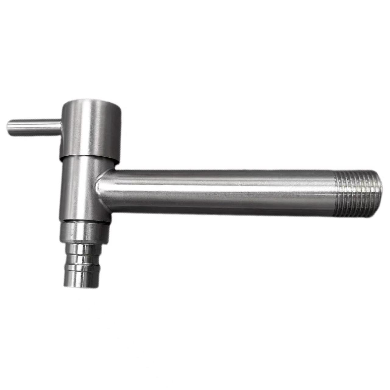 Rubinet çeliku inox në formë T-je me hapje të shpejtë